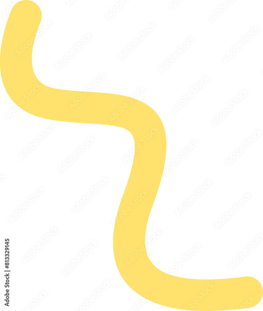 Confetti Squiggles Shape Illustration Confetti Squiggles Shape Illustration