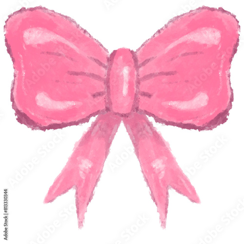 pink ribbon bow