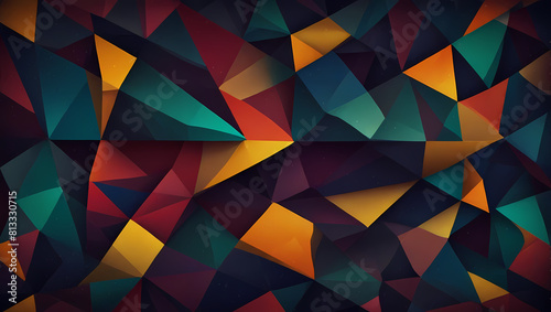 Abstract background With geometric shapes Pastel Color Theme 