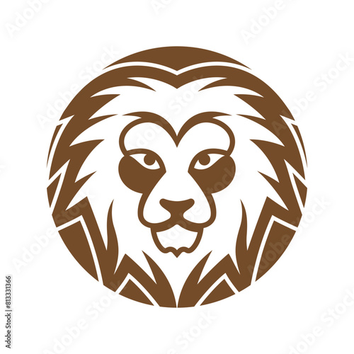 Elegant and dignified lion head logo design