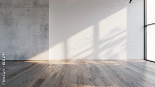 empty room with wooden floor