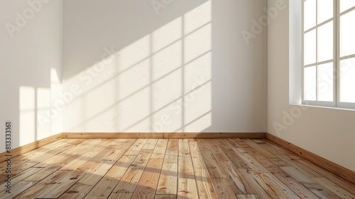 empty room with wooden floor