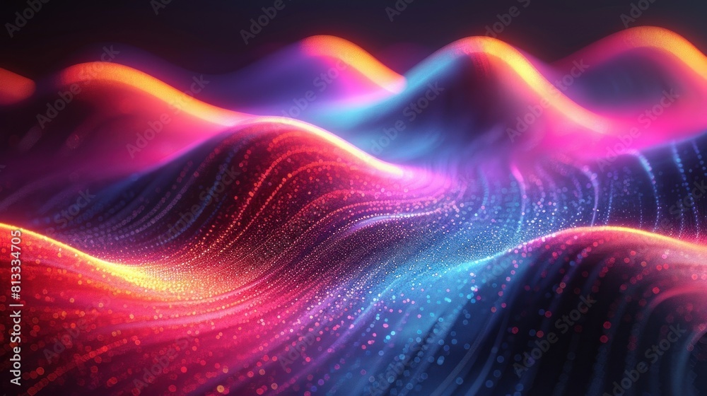 Technology background. Colorful futuristic music waves with abstract lines. Technology background. Colorful futuristic music waves with abstract lines.