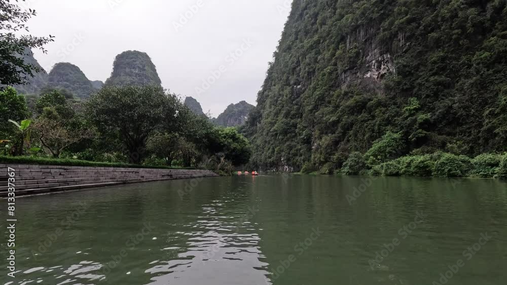 Scenic River Journey Through Karst Mountains Scenic River Journey Through Karst Mountains
