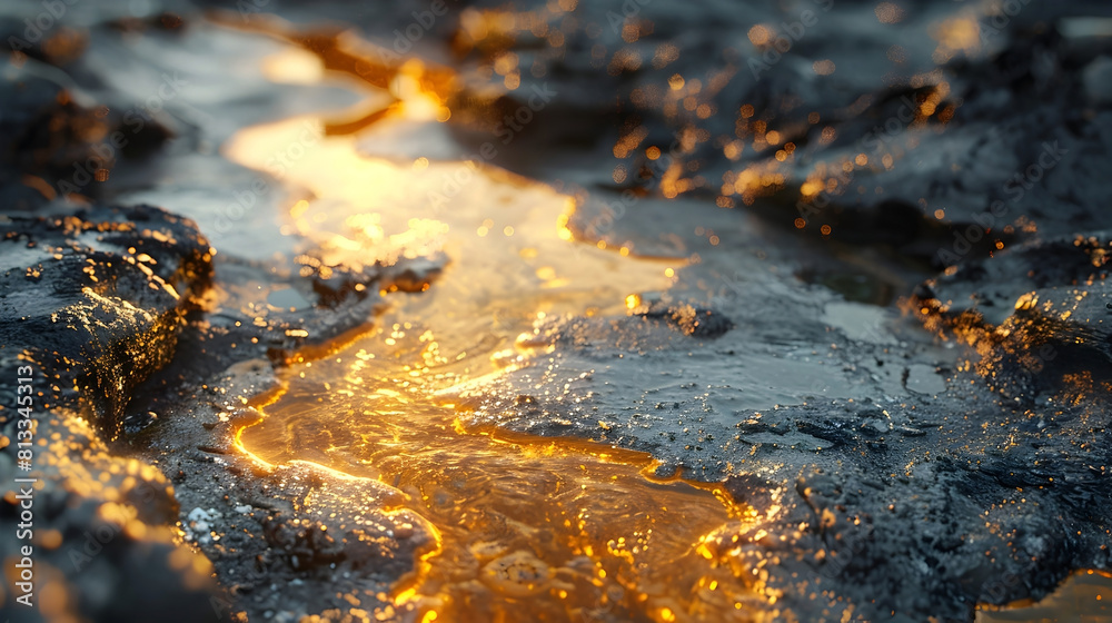 Fototapeta premium Evaluating Sustainable Uranium Mining and Extraction Techniques in Cinematic 3D Rendering