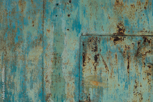 Iron, rusty texture.