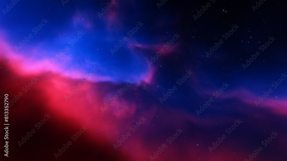 Fototapeta premium Night sky - Universe filled with stars, nebula and galaxy 