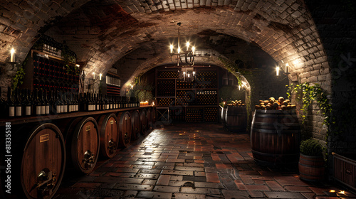 Wine Cellar Interior Design with AI Generated Visualization  Modern Wine Storage Solutions  Interior Decor Ideas  Generative Ai  