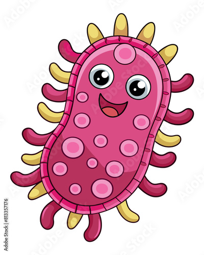 Illustration virus. Microbiology. Illness ebola. Disease cocci. Bad immune. Antibacterial bacterium. 
Microbiology research. Spiral flu. Medicine pathogen. Science microorganism.