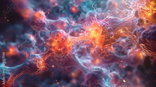 Marvel at the intricate dance of molecules as they interact and transform, each movement a stroke of scientific genius.