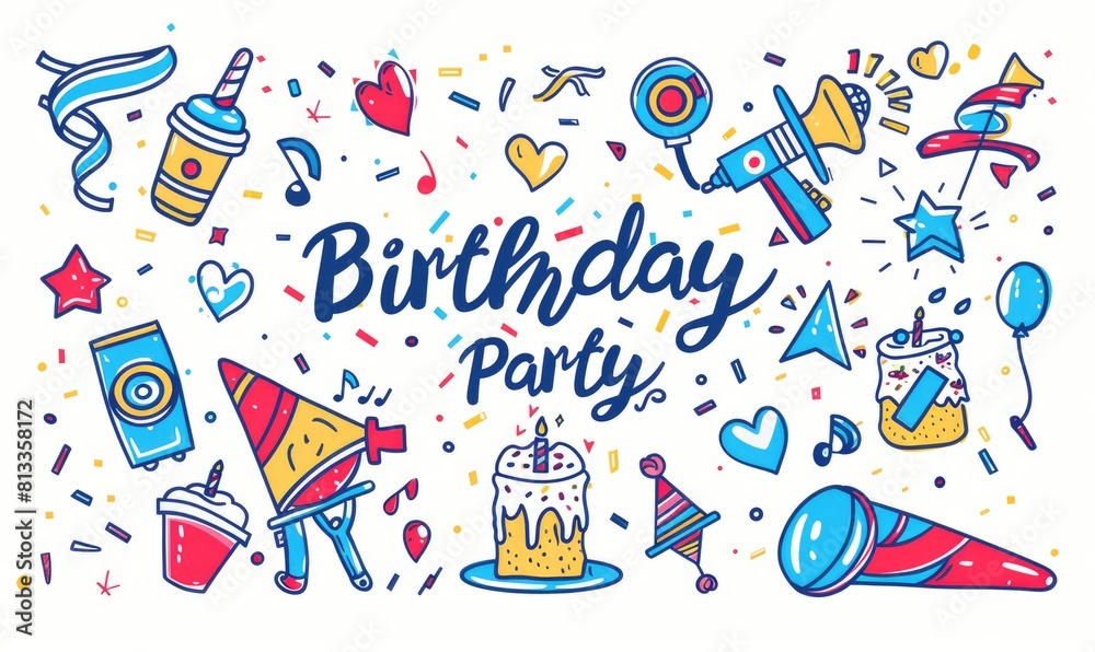Birthday party theme graphics Birthday party theme graphics