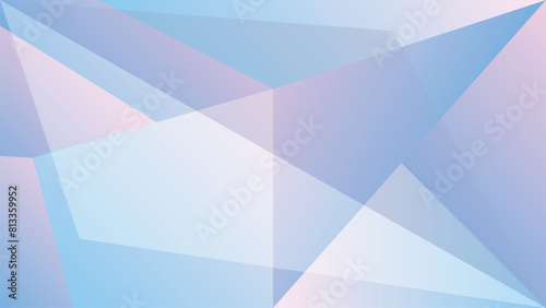 Vector and Illustration background. Abstract of triangular and square lines with gradients. Beautiful colors with a soft, light violet tone.