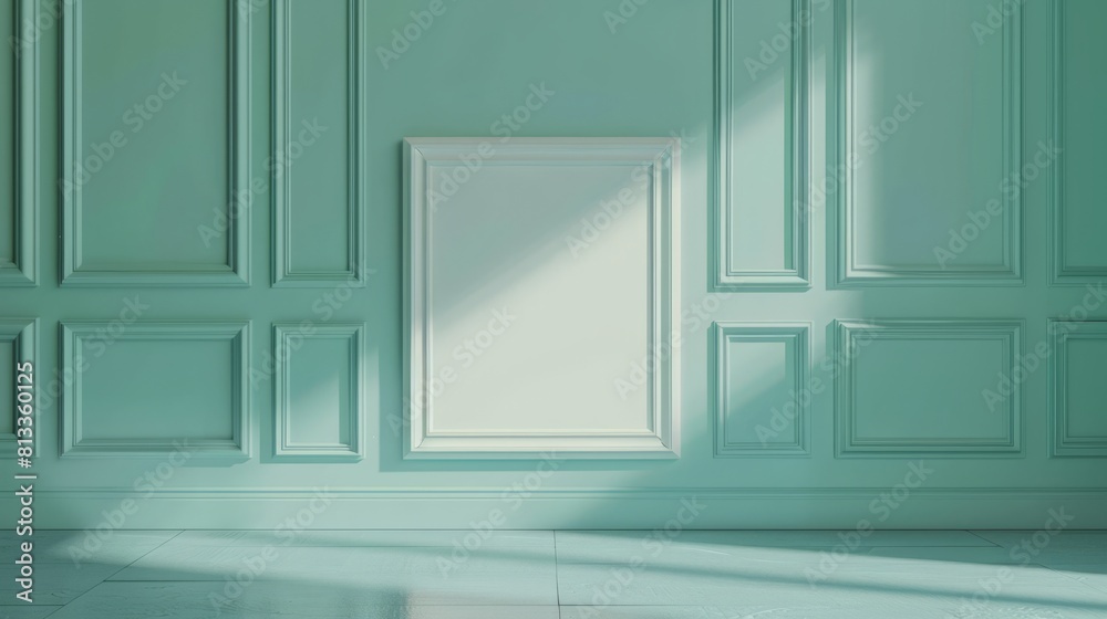 The blank frame in the green room The blank frame in the green room