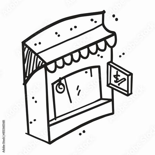 Retro theater ticket booth signs