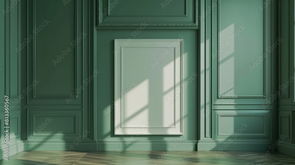 The blank frame in the green room The blank frame in the green room