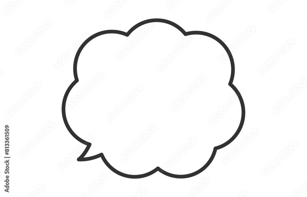 シンプルなもくもく・もこもこふきだし【ベクターイラスト素材】 シンプルなもくもく・もこもこふきだし【ベクターイラスト素材】