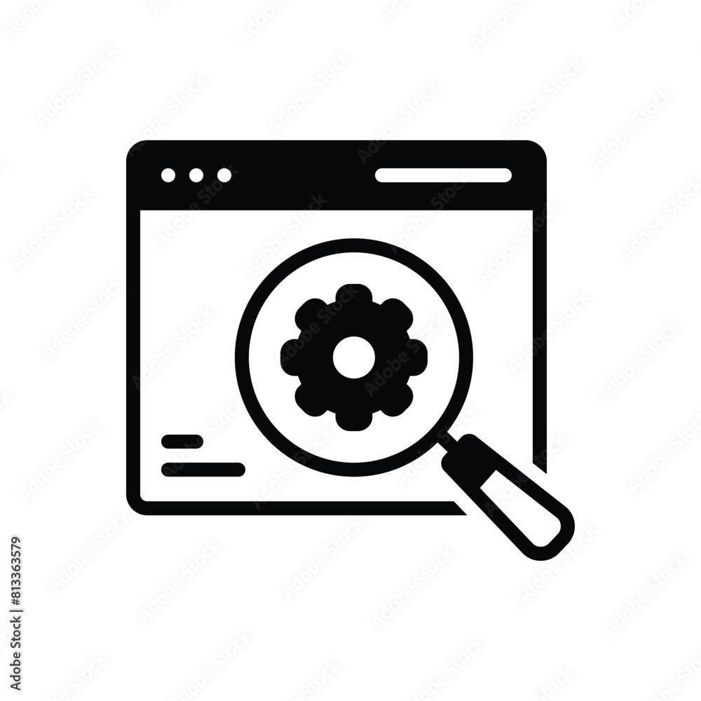 Black solid icon for seo Black solid icon for seo