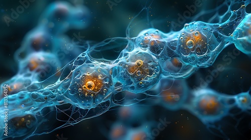 Witness the intricate choreography of microtubules within a plant cell, as they form highways for the transport of vital molecules.