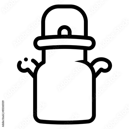 milk can container icon