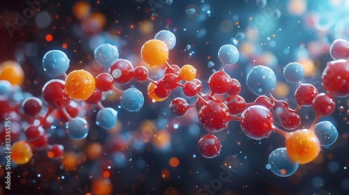 Witness the symphony of molecular motion as substances collide and transform, each moment captured in breathtaking high resolution.