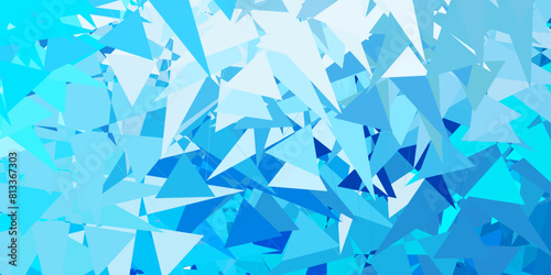 Light BLUE vector pattern with abstract shapes.
