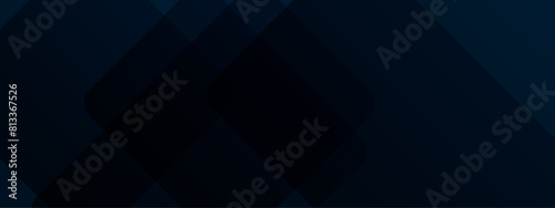 Abstract blue geometric shape banner background. Modern geometric overlap layers effect. Minimal geometric modern futuristic concept background. Cover, banner, business, presentation