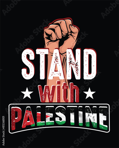 Stand with Palestine, Palestine t-shirt design