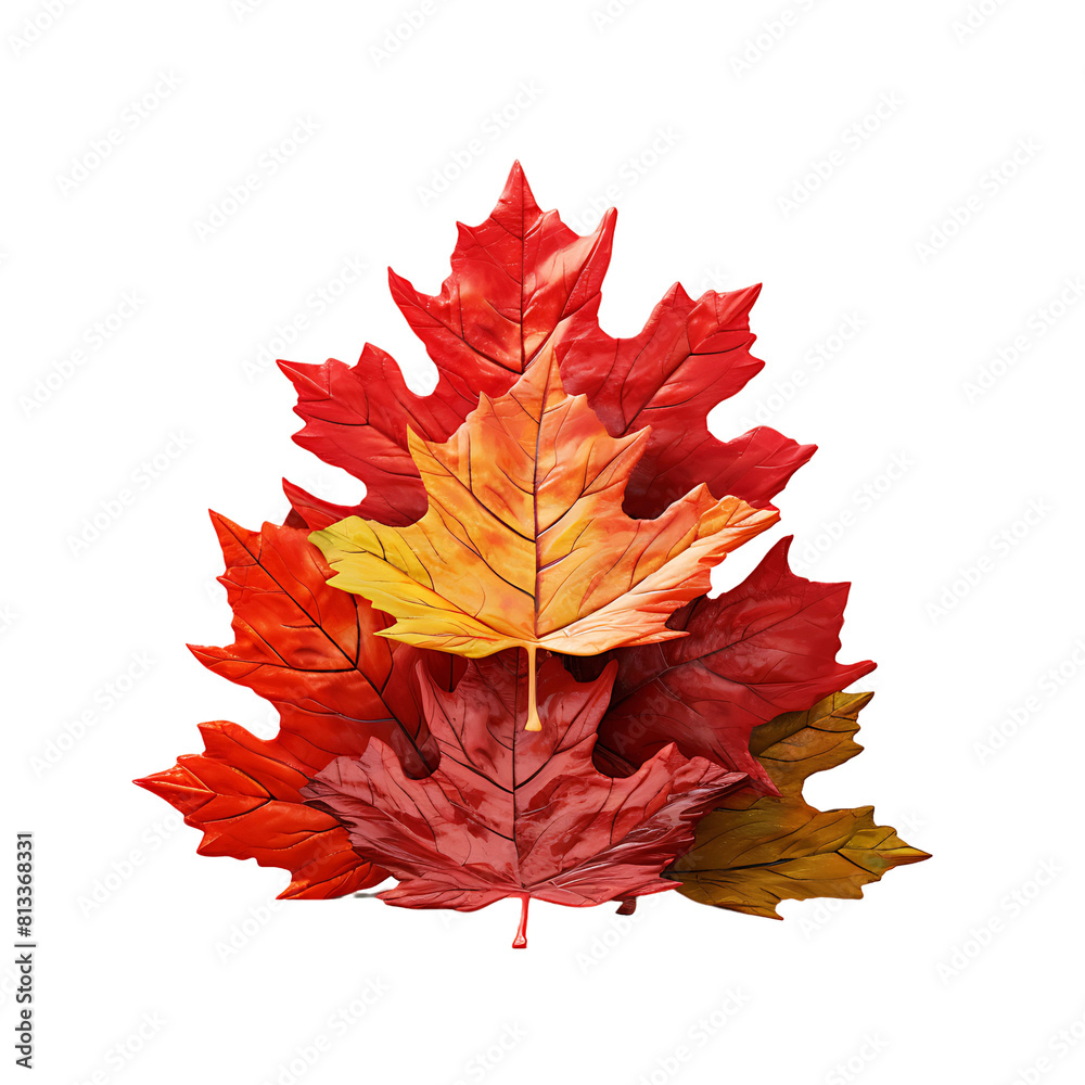 Fototapeta premium Isolated Maple Leaf Set