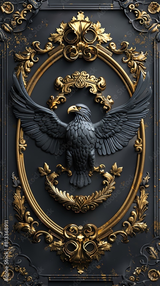 An elegant backdrop with a central embossed seal of a legal eagle, symbolizing law enforcement and judiciary authority An elegant backdrop with a central embossed seal of a legal eagle, symbolizing law enforcement and judiciary authority