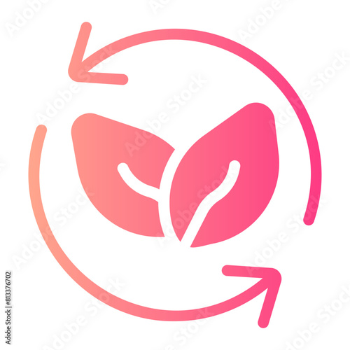 recyclable gradient icon