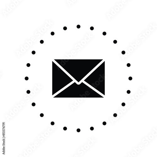 message, email, mail, contact, support button icon vector