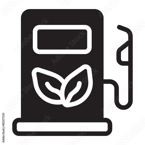 biofuel glyph icon