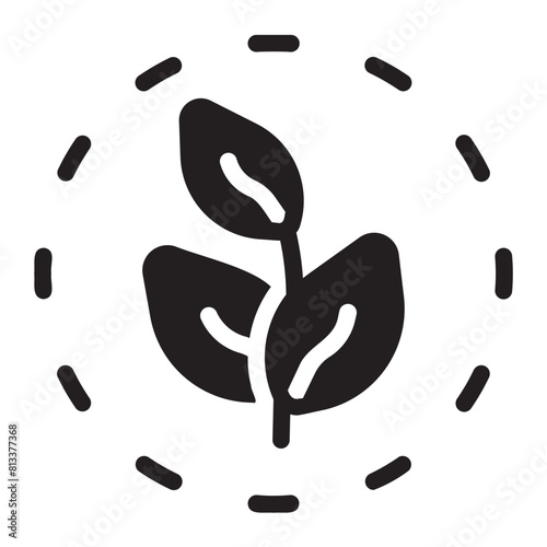 eco glyph icon