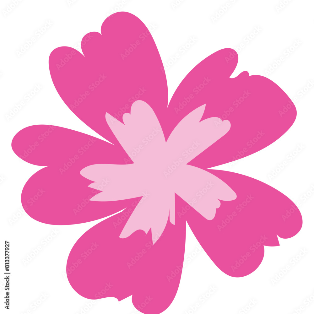 Fototapeta premium Flat design Tropical flower