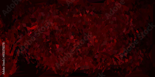 Dark red vector abstract triangle pattern.