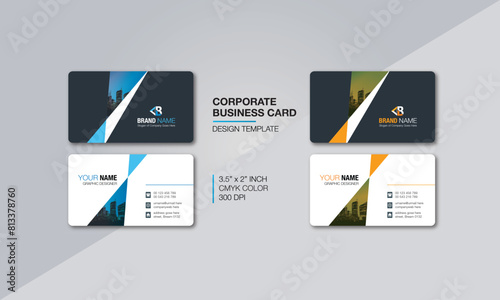Modern professional business card design templates/2