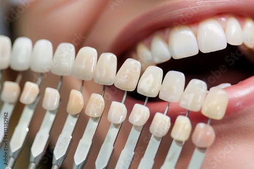 Professional Tooth Shade Selection  Ensuring Precision Before Whitening or Treatment