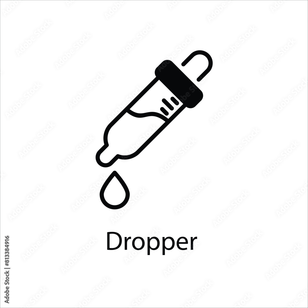 Dropper vector icon Dropper vector icon