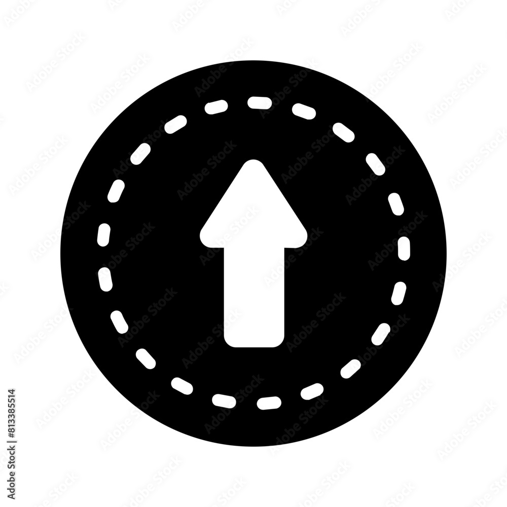 Vector solid black icon for Top arrow Vector solid black icon for Top arrow