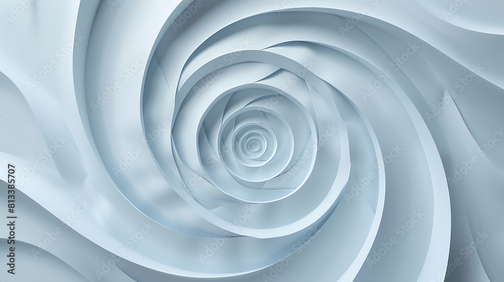 Spiral shapes at the corners background.