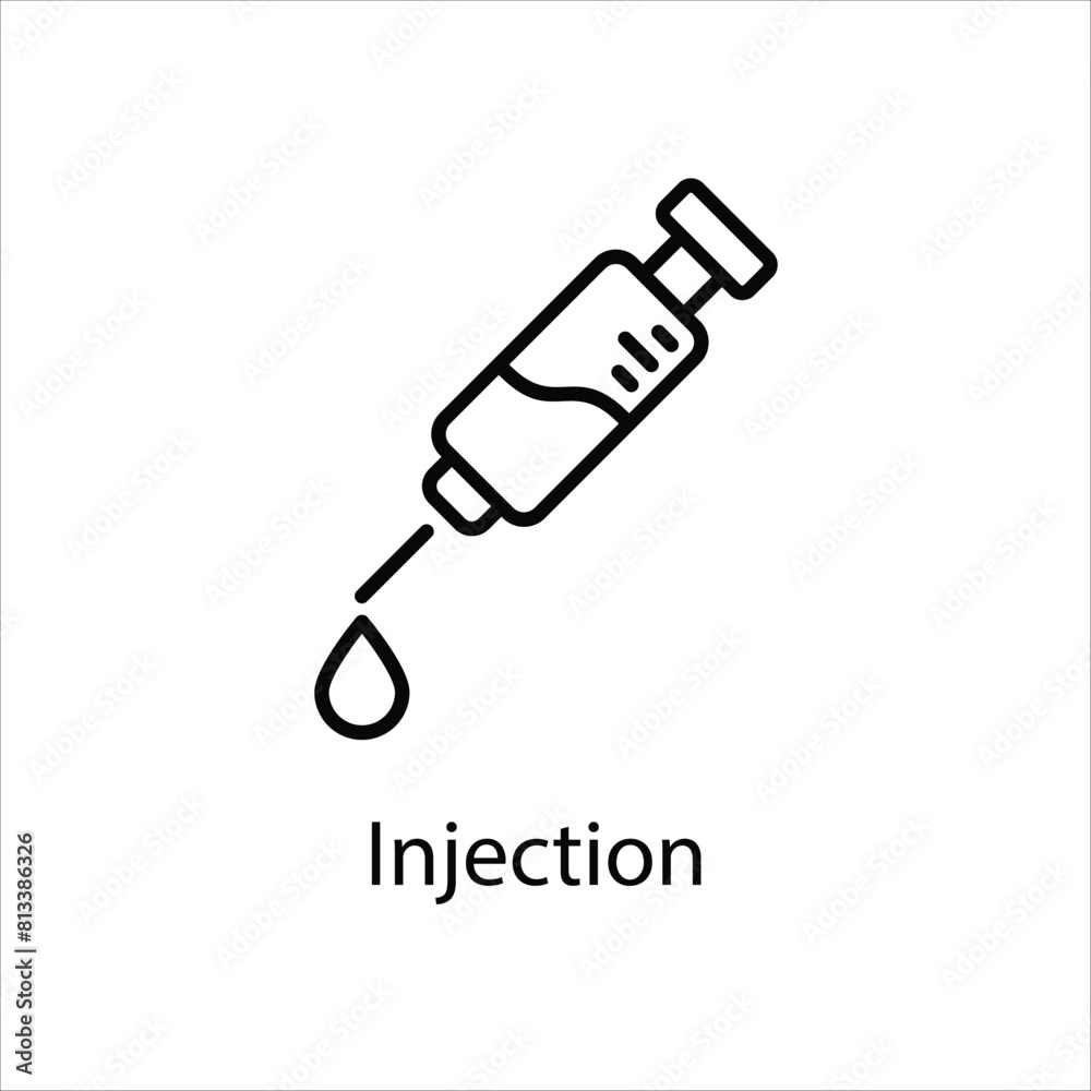 Injection vector icon Injection vector icon