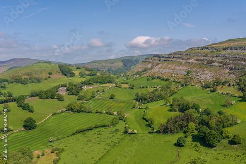 Denbighshire landscape near Castell Dinas Bran, Wales, UK