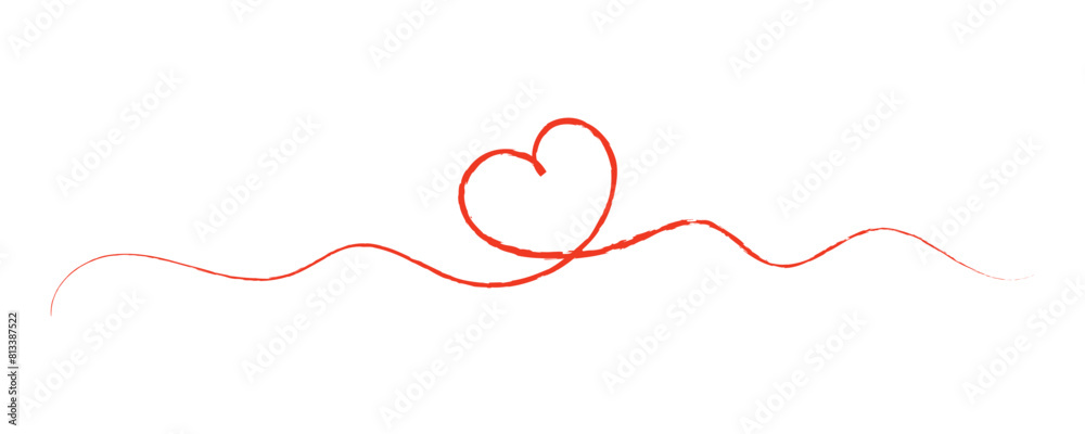 Heart borders. Continuous line art hearts. Heart banner or divider for Valentine's Day or Mother's Day with background. Heart borders. Continuous line art hearts. Heart banner or divider for Valentine's Day or Mother's Day with background.