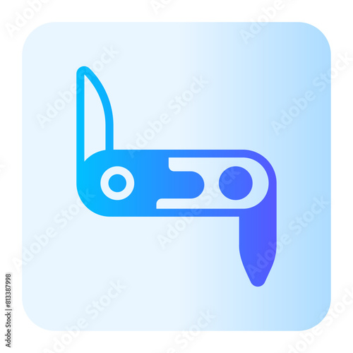 pocket knife gradient icon