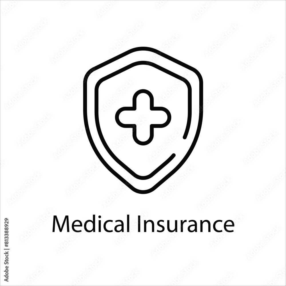 Obraz premium Medical Insurance vector icon