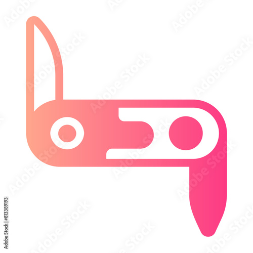 pocket knife gradient icon