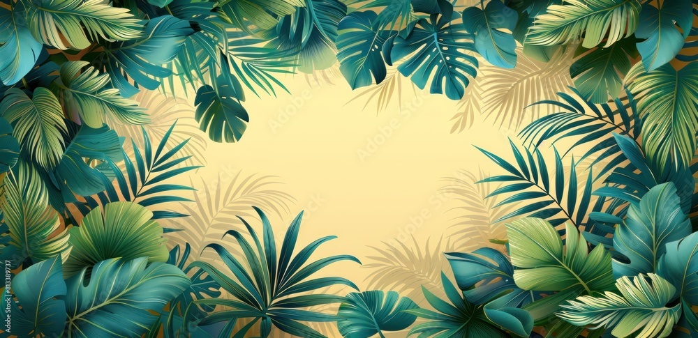 artistic background Tropical leaves artistic background Tropical leaves