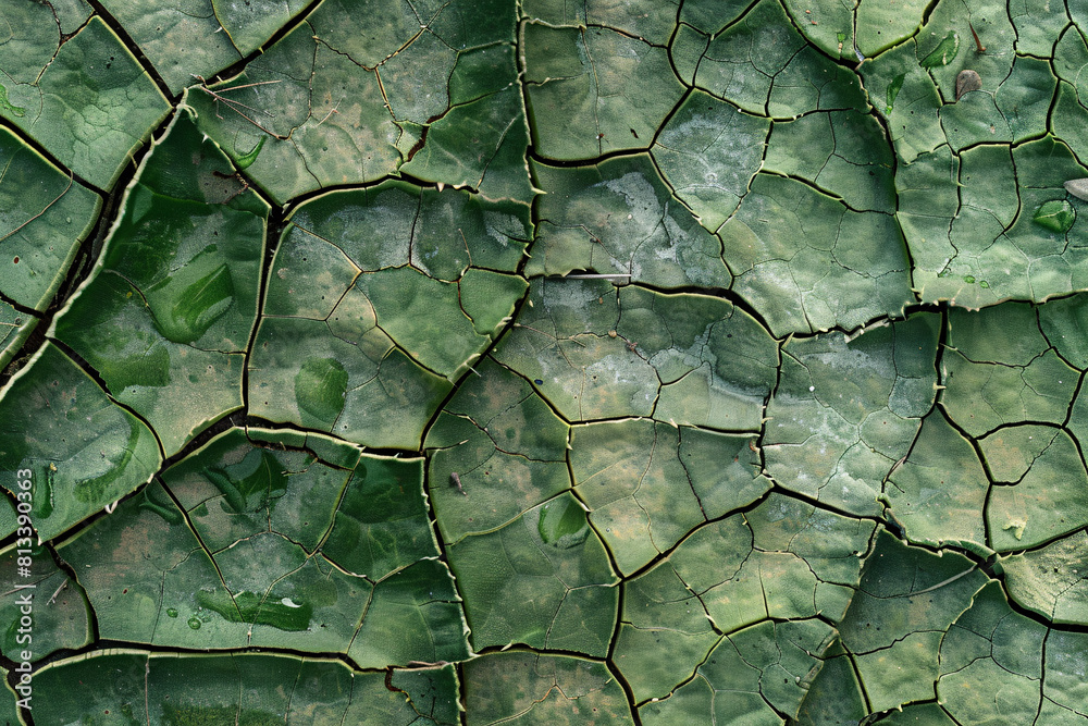 Grunge textured green wall with cracked bark pattern Grunge textured green wall with cracked bark pattern