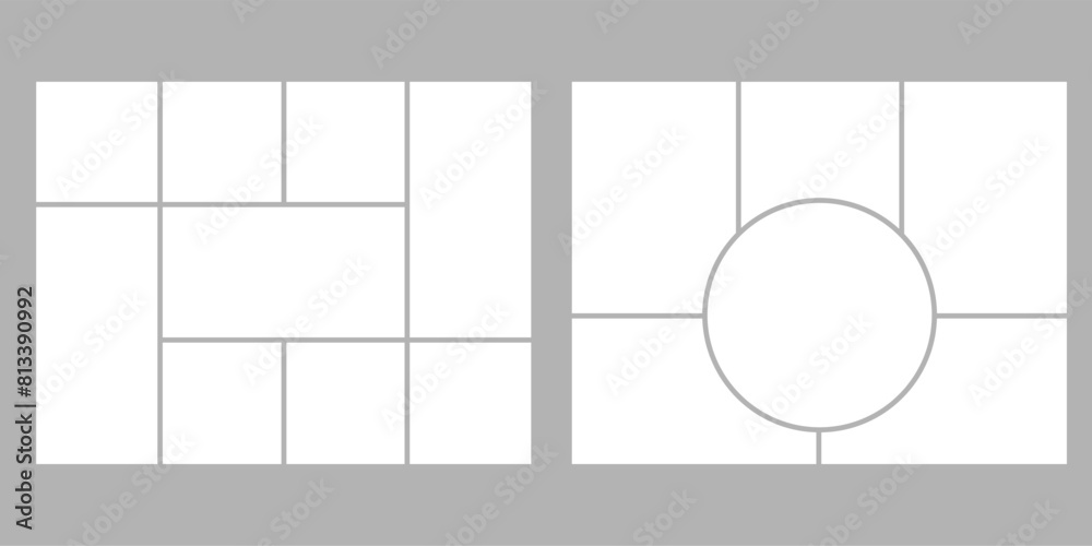 minimalistic-geometric-photo-frame-layout-for-photo-albums-wedding