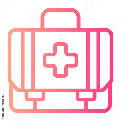 first aid kit gradient icon